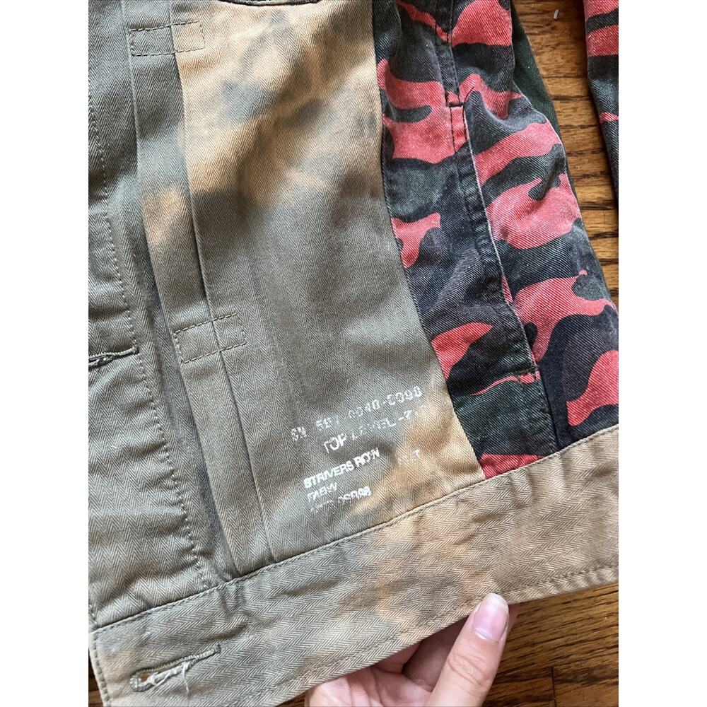 Strivers Row Patchwork Denim Canvas Jacket Biker … - image 2